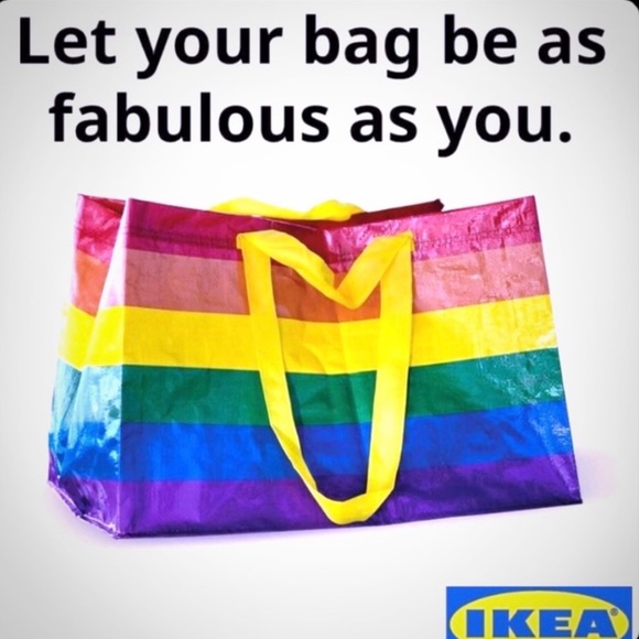 IKEA Limited Edition LGBTQ Pride 🏳️‍🌈 Large Tote - Picture 2 of 5